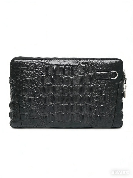 Genuine Crocodile Leather Men's Business Clutch Bag