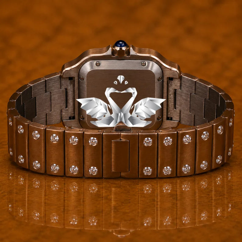 Custom Logo Moissanite Diamond Watch Men Luxury