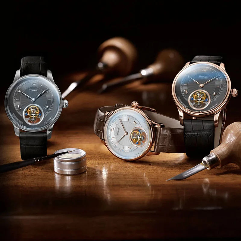 Luxury Roman Numerals Dial Watches Men's