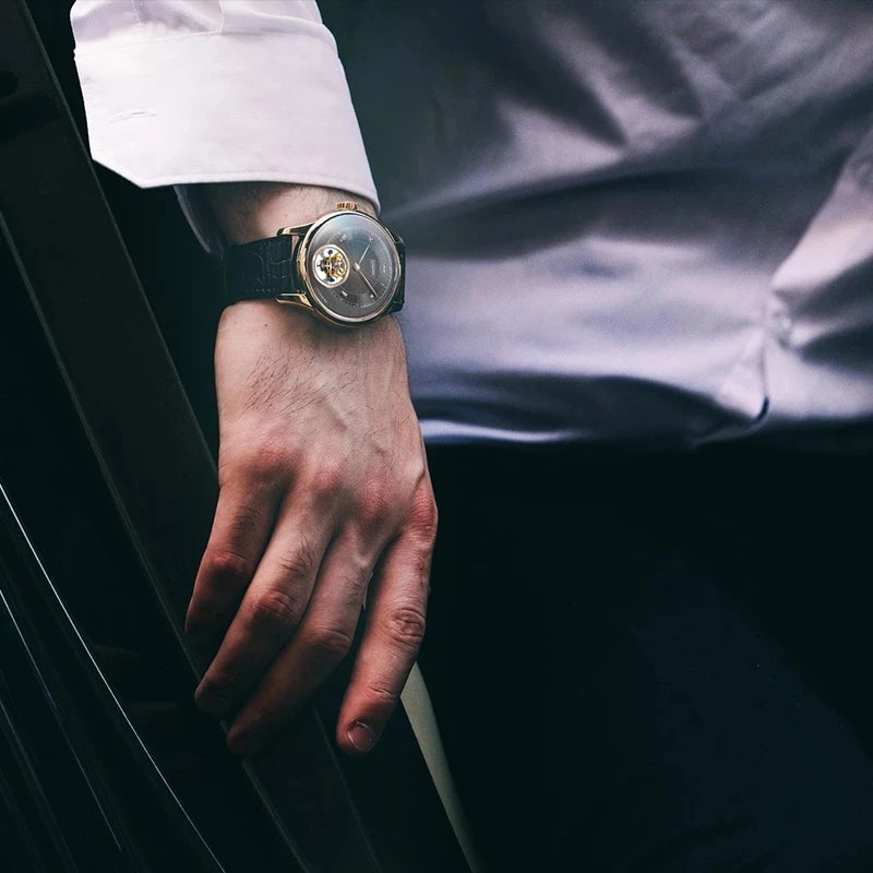 Luxury Roman Numerals Dial Watches Men's