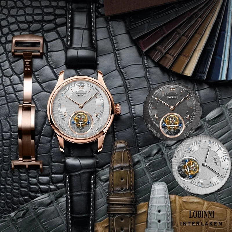 Luxury Roman Numerals Dial Watches Men's