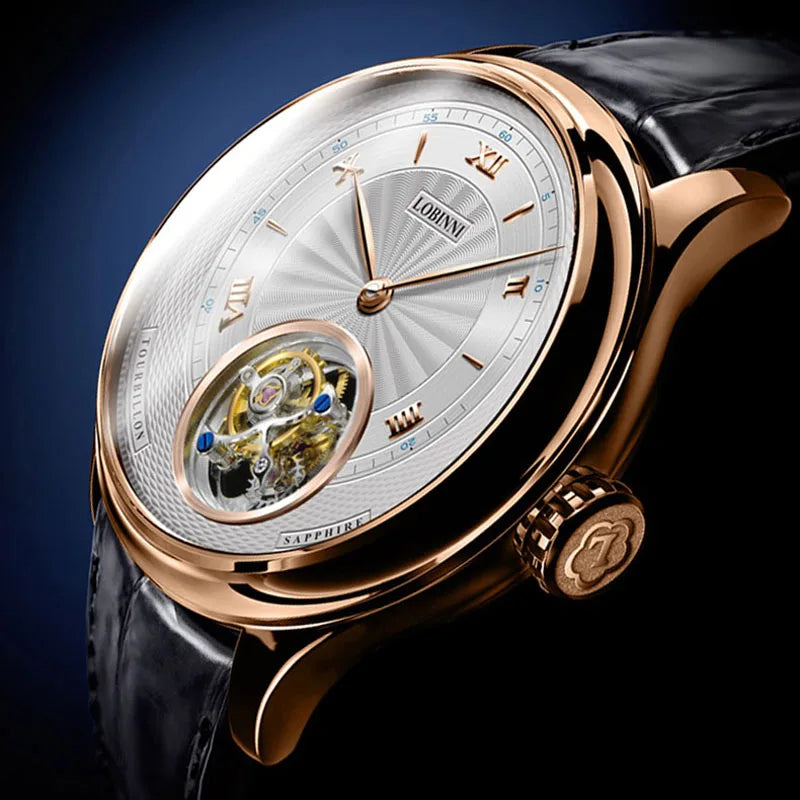 Luxury Roman Numerals Dial Watches Men's