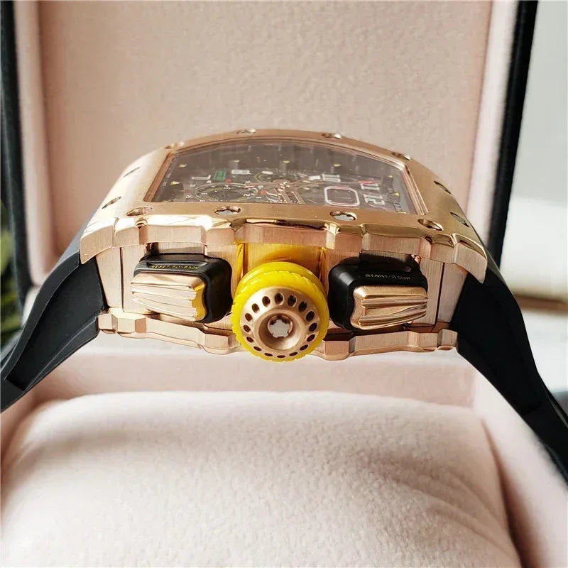 Tourbillon Stainless steel Men's automatic watch