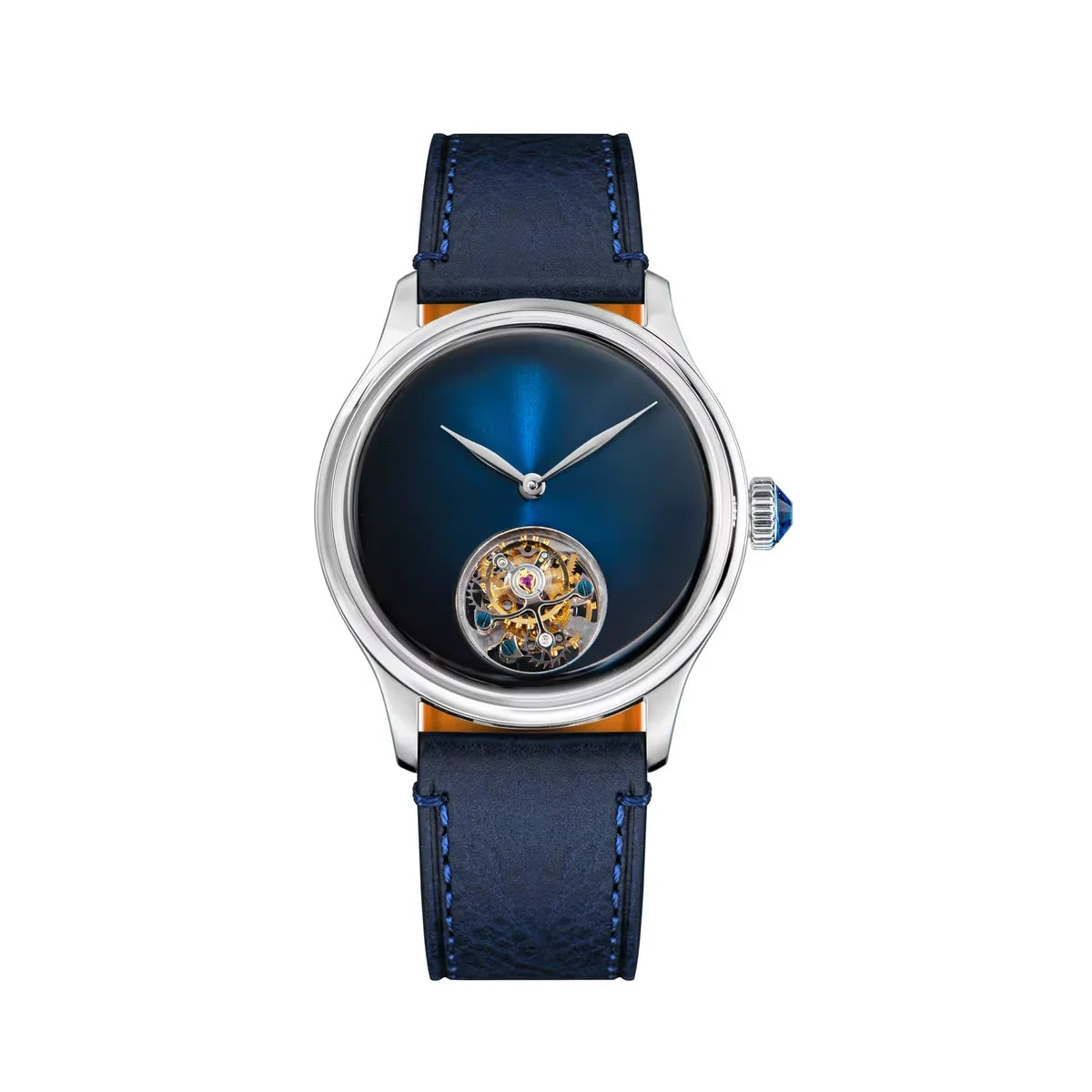 Tourbillon Men of Watch Minimalism Dome Sapphire