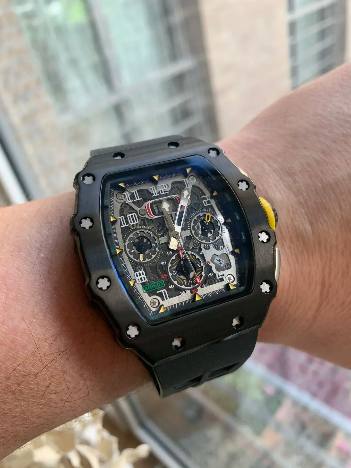 Tourbillon Stainless steel Men's automatic watch