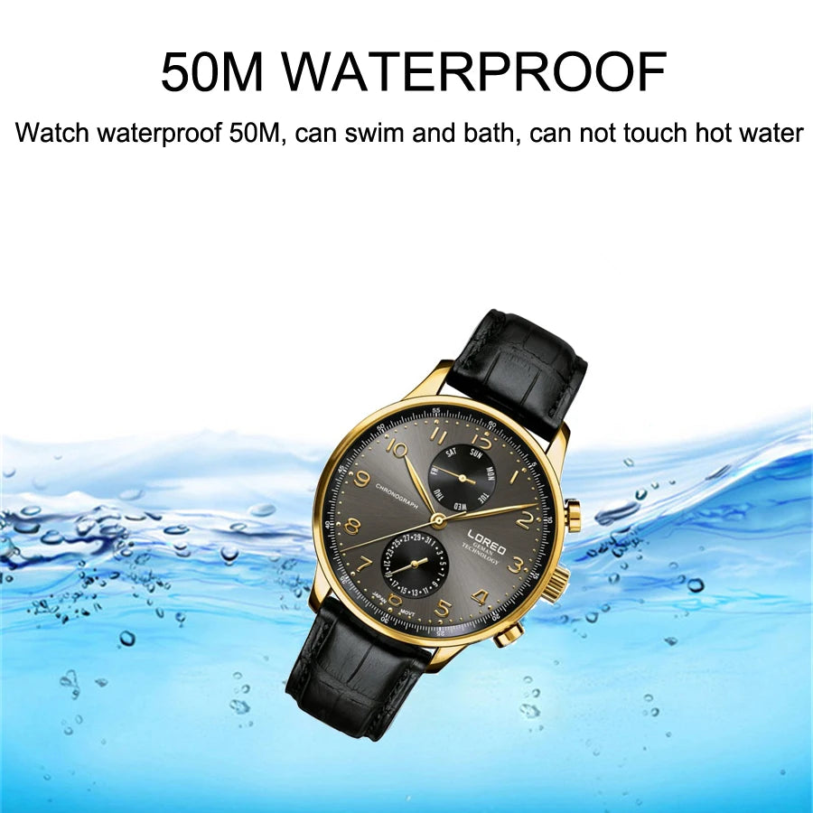 LOREO Top Brand Luxury Watch Men