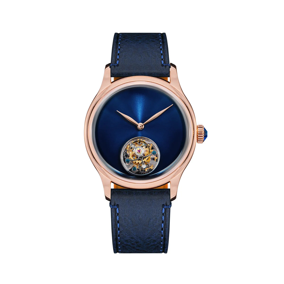 Tourbillon Men of Watch Minimalism Dome Sapphire