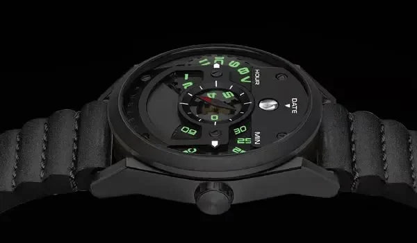 Luxury Skeleton Automatic Mechanical Watch for Men – Stainless Steel, Luminous, Business Dress Wristwatch
