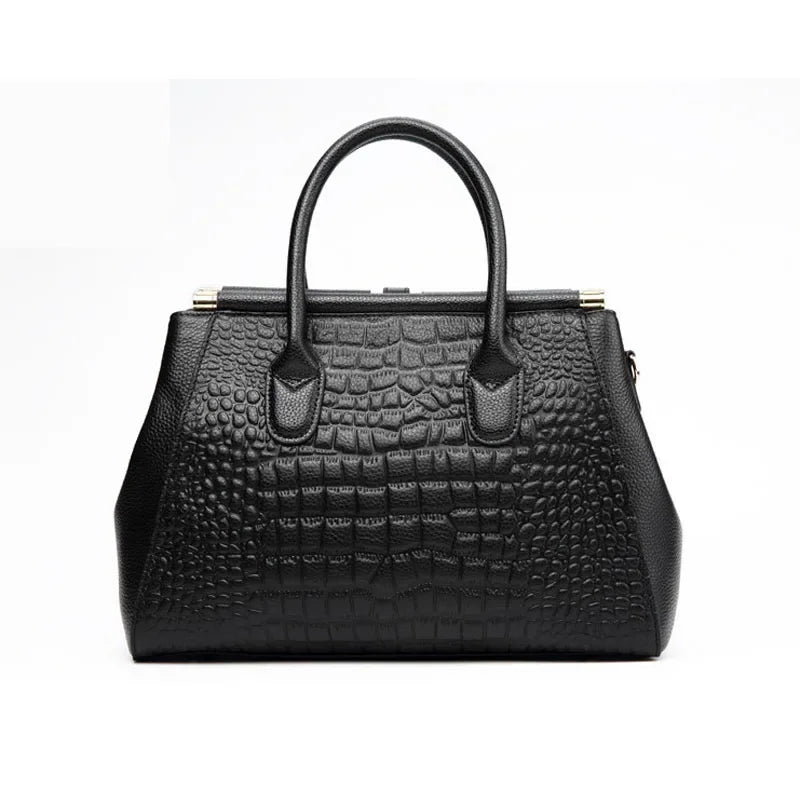 New Fashion Alligator Women Handbags Genuine Leather