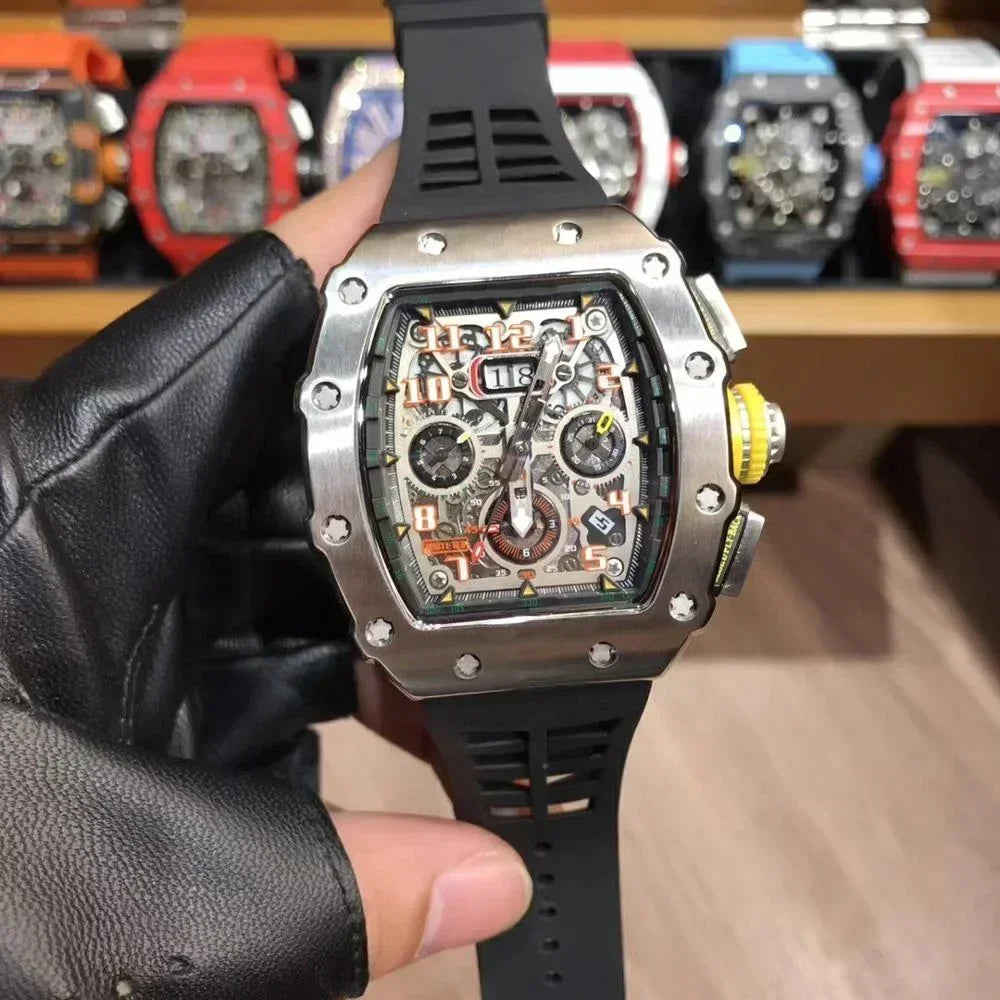 Tourbillon Stainless steel Men's automatic watch