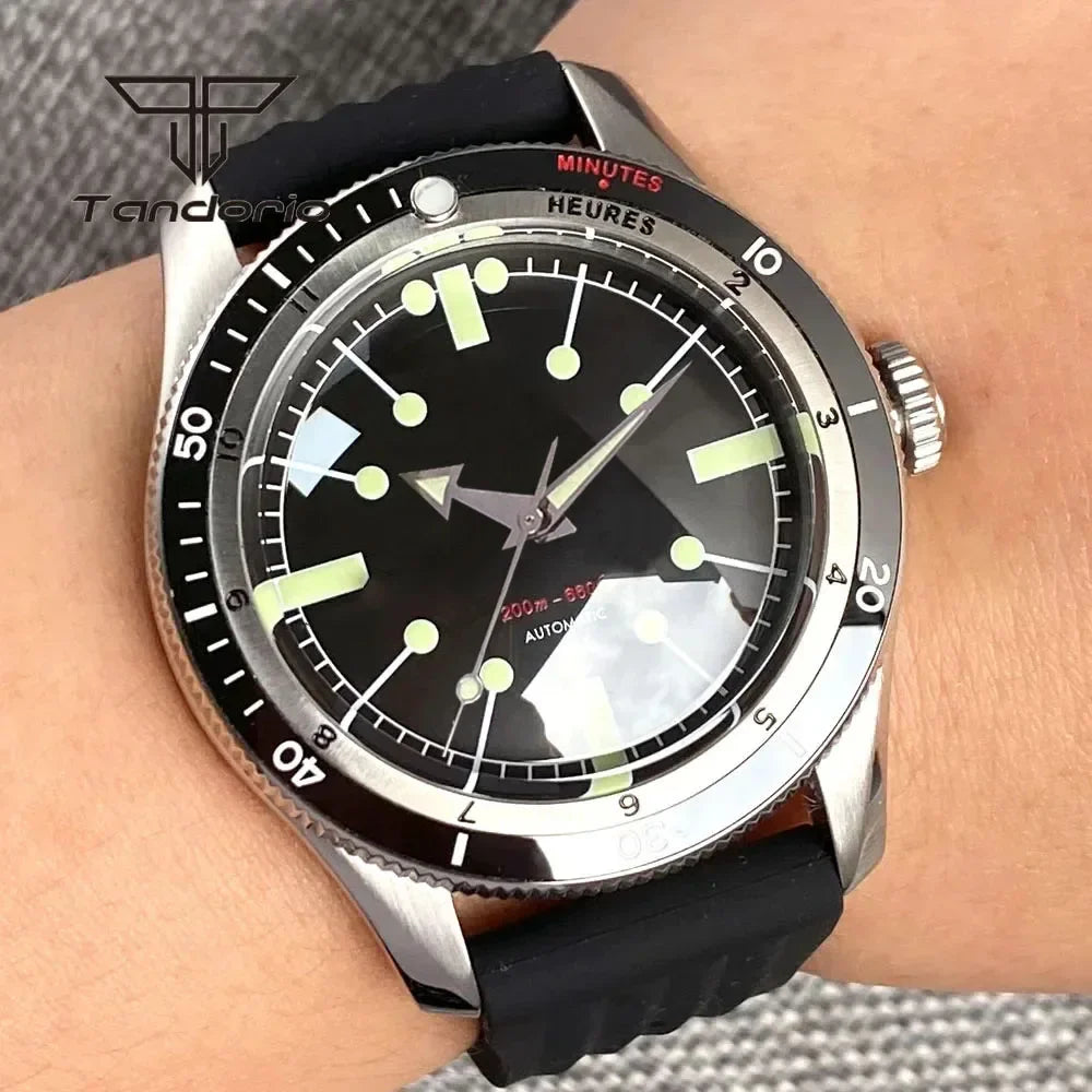 Automatic Watch for Men  Double Domed Sapphire Crystal