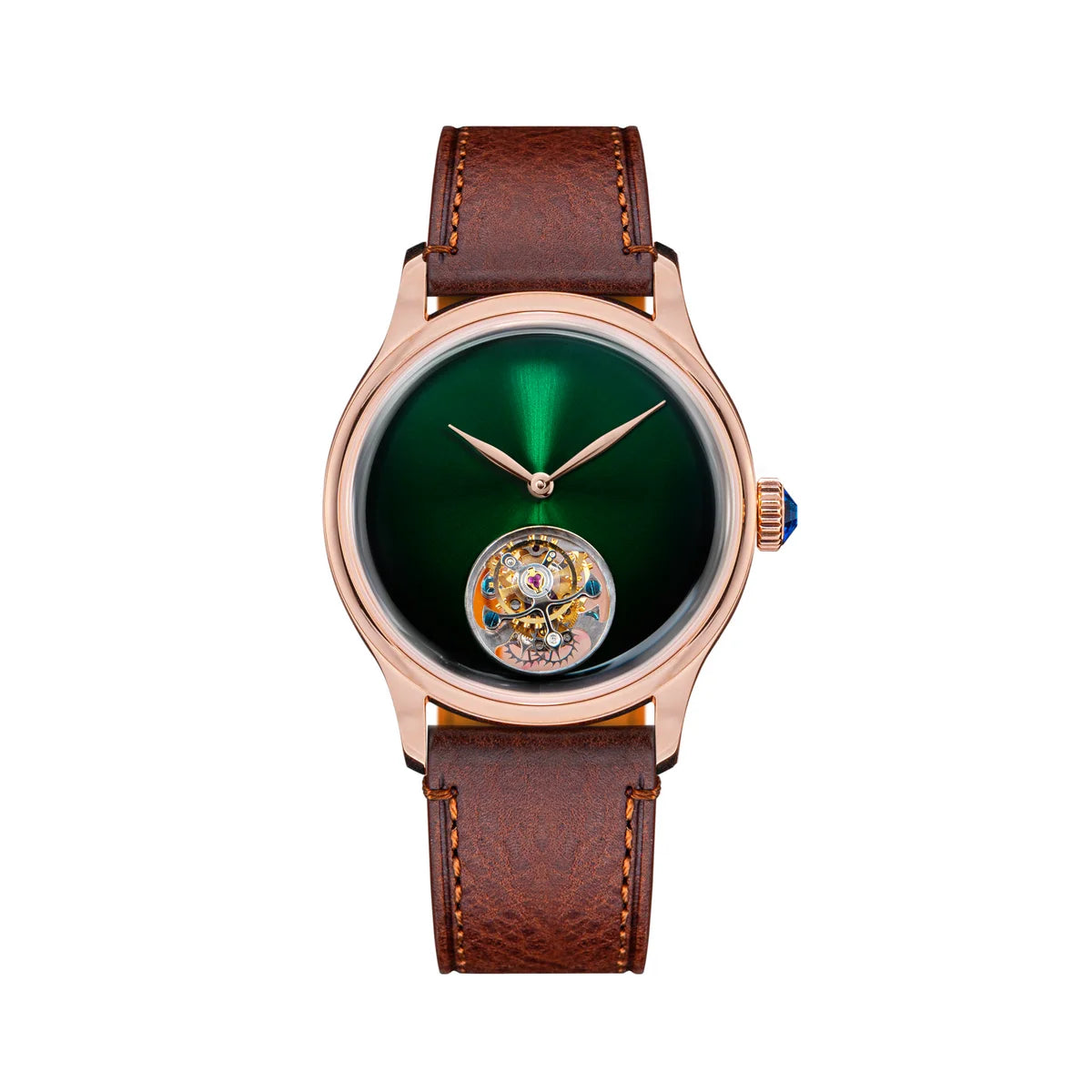 Tourbillon Men of Watch Minimalism Dome Sapphire