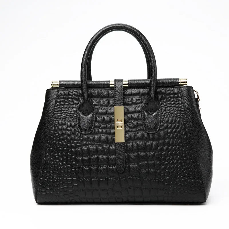 New Fashion Alligator Women Handbags Genuine Leather
