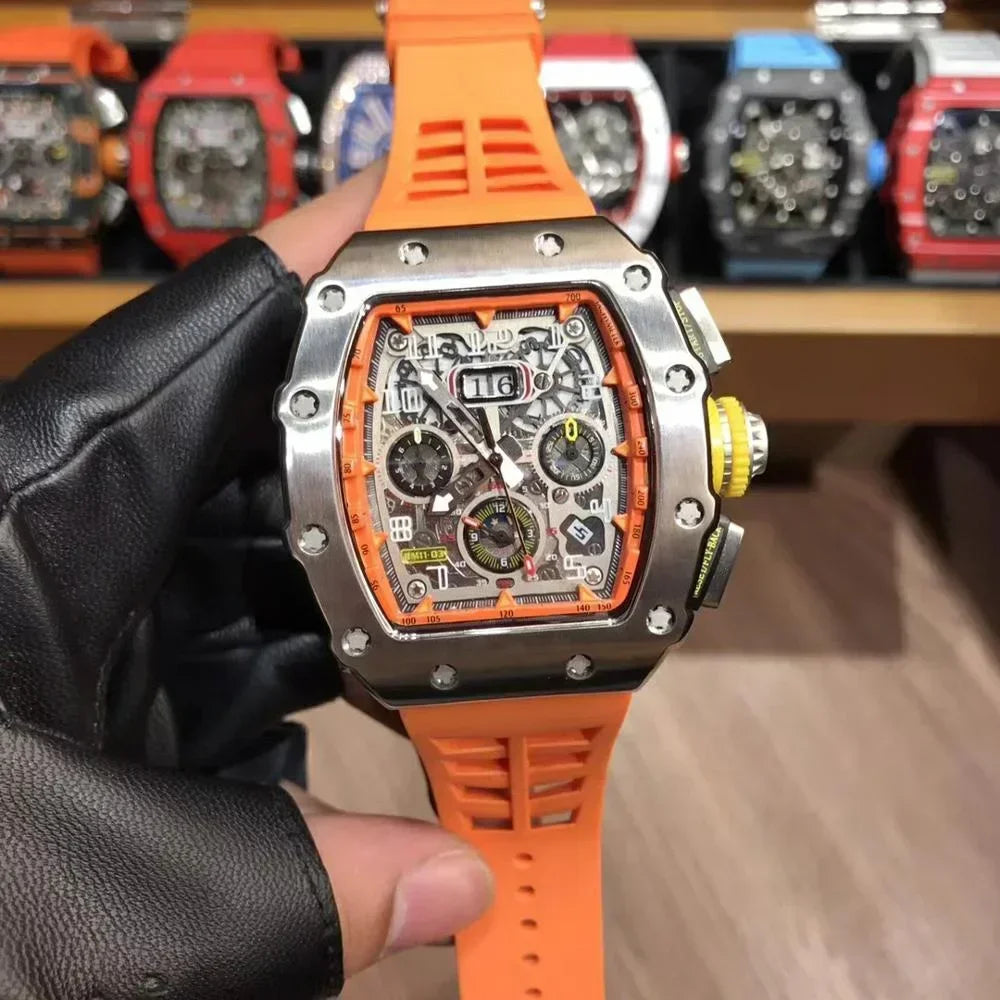 Tourbillon Stainless steel Men's automatic watch