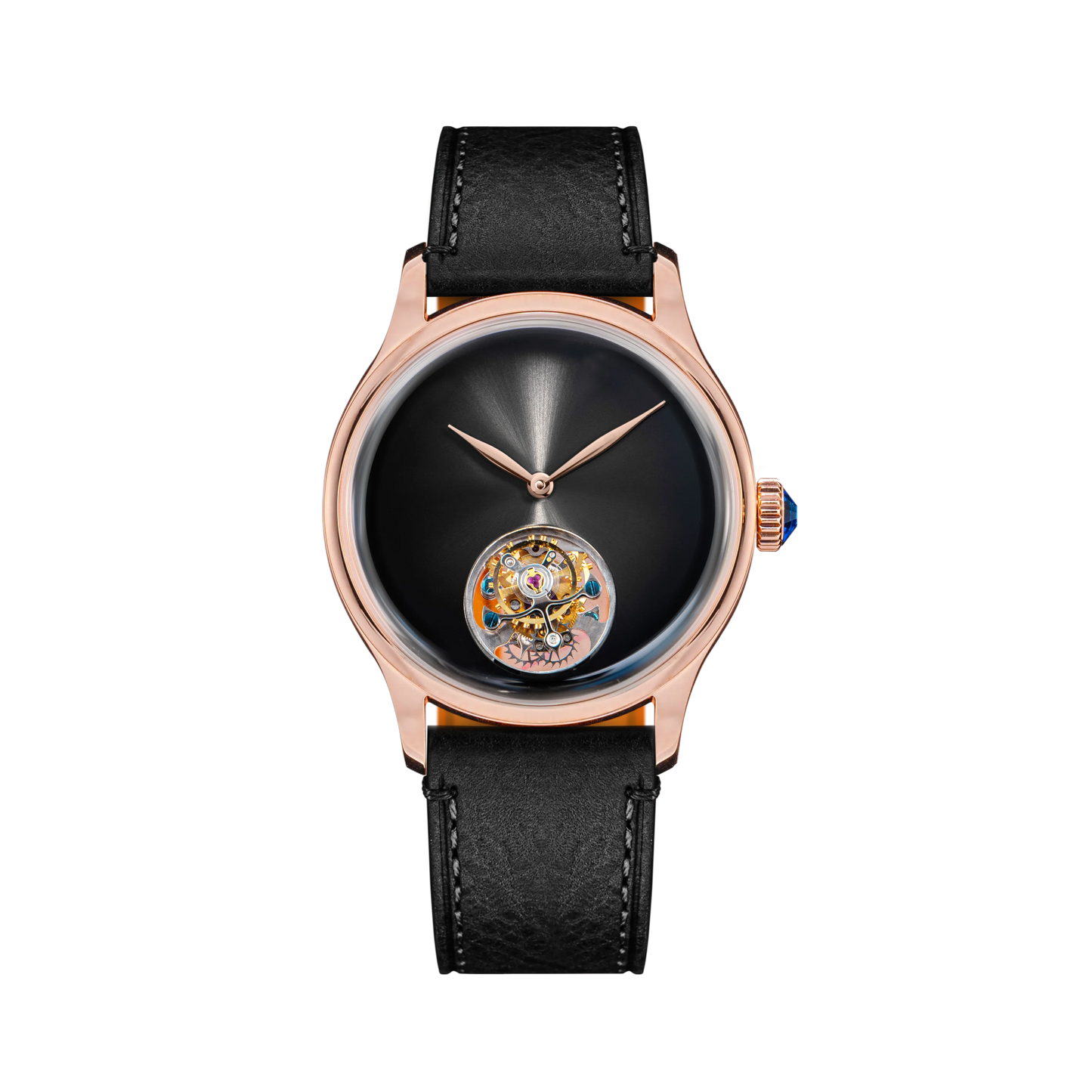Tourbillon Men of Watch Minimalism Dome Sapphire