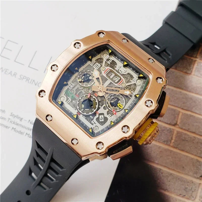 Tourbillon Stainless steel Men's automatic watch