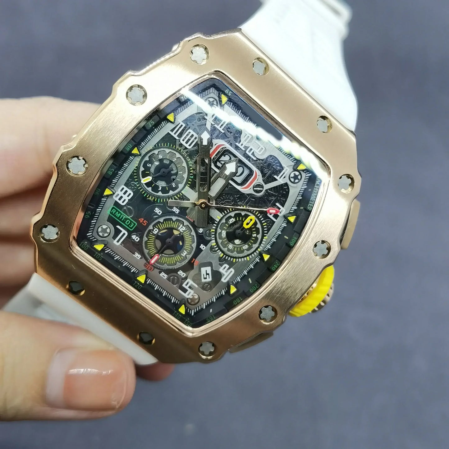 Tourbillon Stainless steel Men's automatic watch