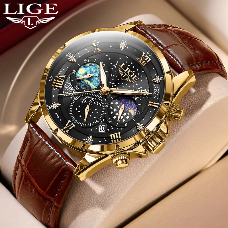 New LIGE Watches Mens Top Brand