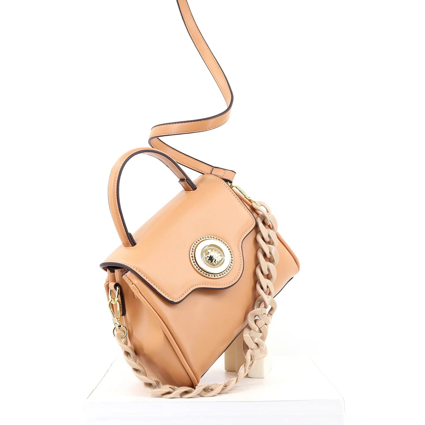 Minimalist Chic Leather Diaper Bag Women's Large Capacity
