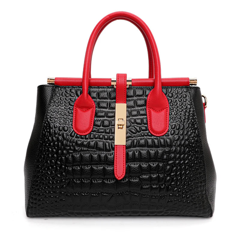New Crocodile Pattern Women's Handbag Fashionable