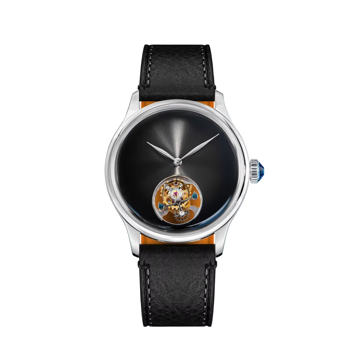 Tourbillon Men of Watch Minimalism Dome Sapphire