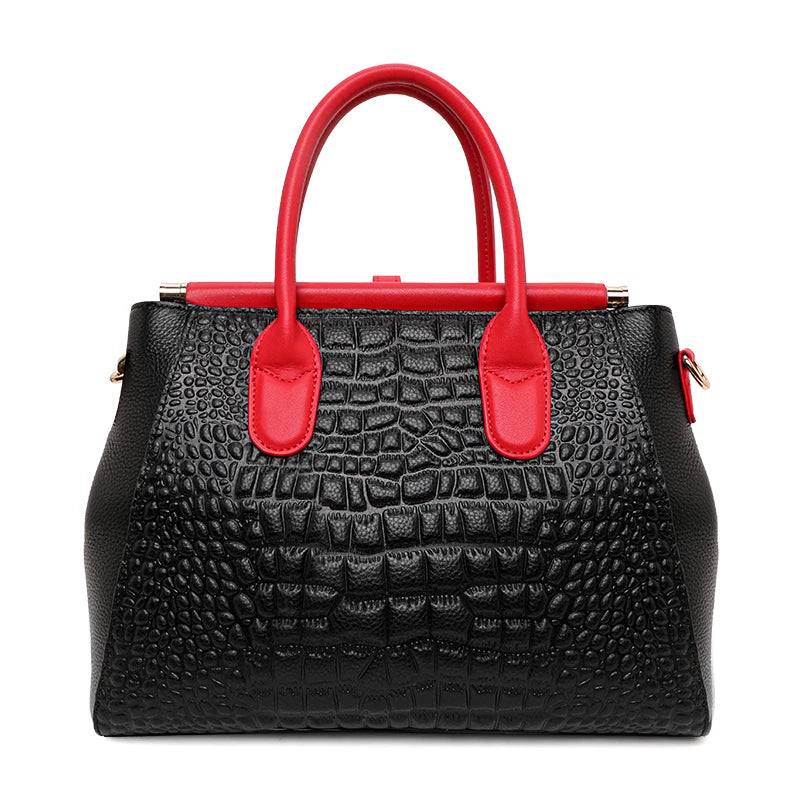 New Crocodile Pattern Women's Handbag Fashionable