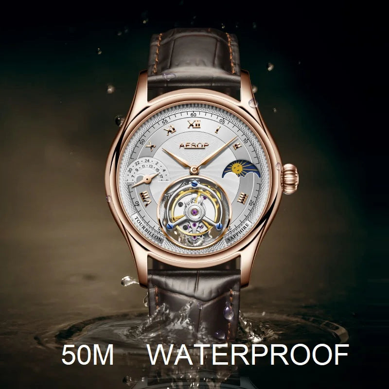 AESOP Men's Real Flying Tourbillon Mechanical