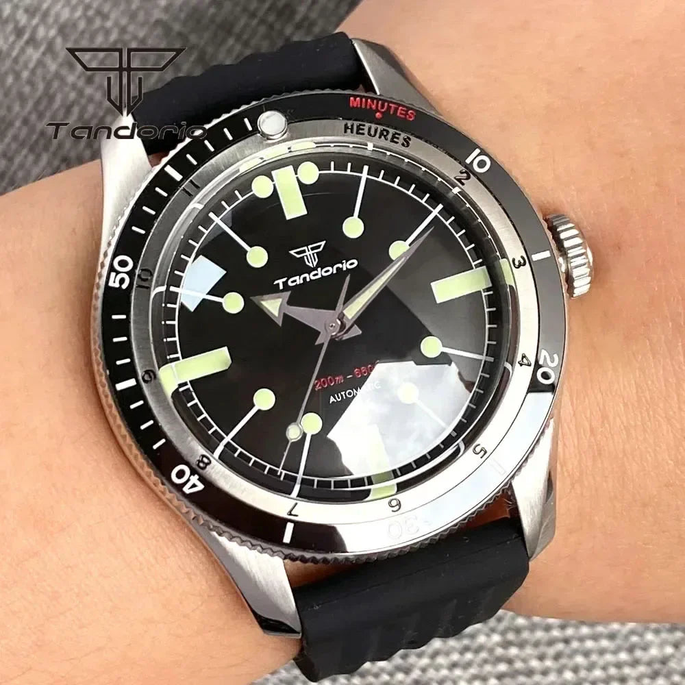 Automatic Watch for Men  Double Domed Sapphire Crystal