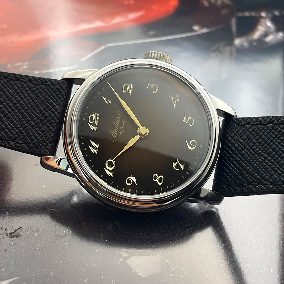 NEW Merkur Intaglio Watch Skin Diver Watch Vintage White