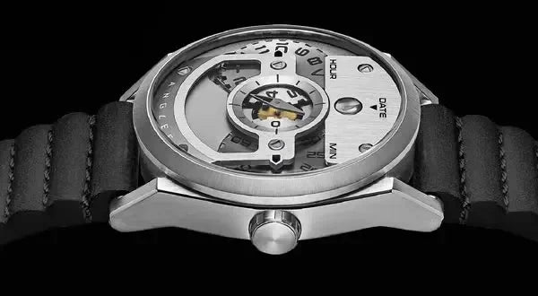 Luxury Skeleton Automatic Mechanical Watch for Men – Stainless Steel, Luminous, Business Dress Wristwatch