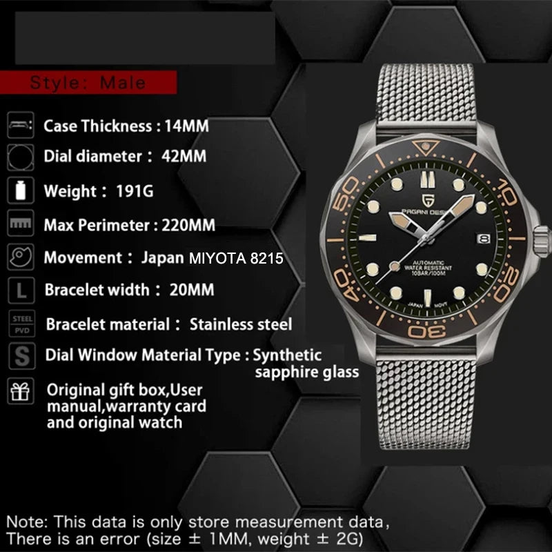 PAGANI DESIGN Men's Watches