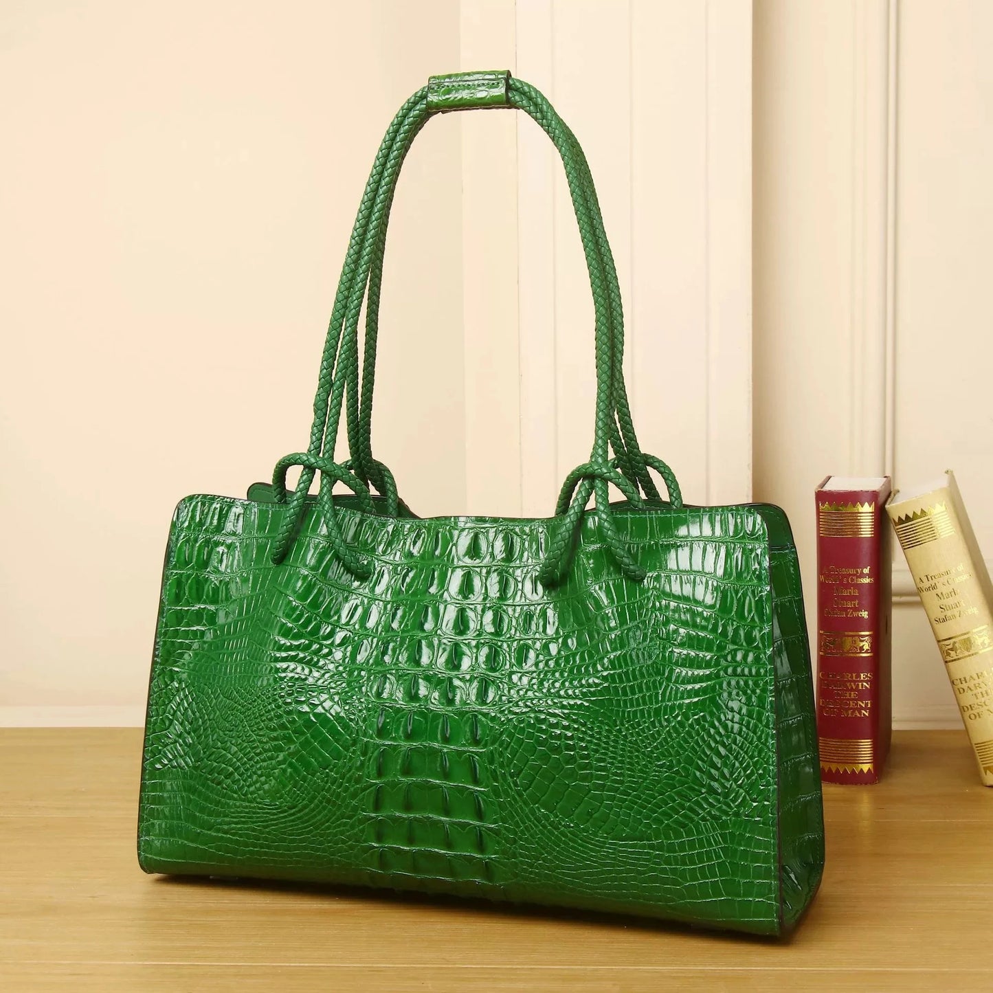 Women's Bag Red Crocodile