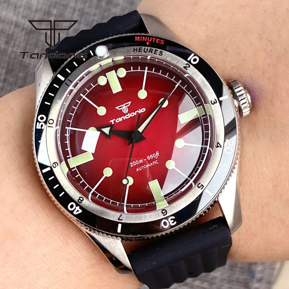 Automatic Watch for Men  Double Domed Sapphire Crystal