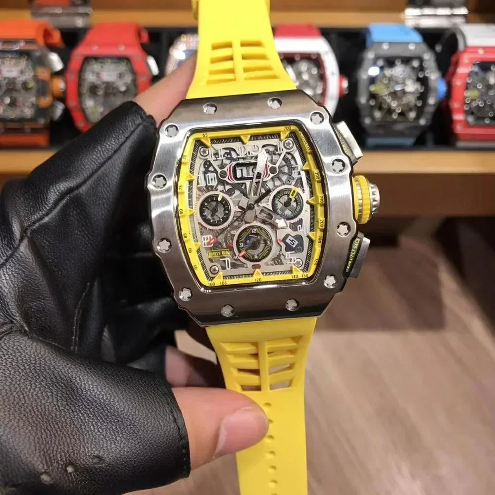 Tourbillon Stainless steel Men's automatic watch